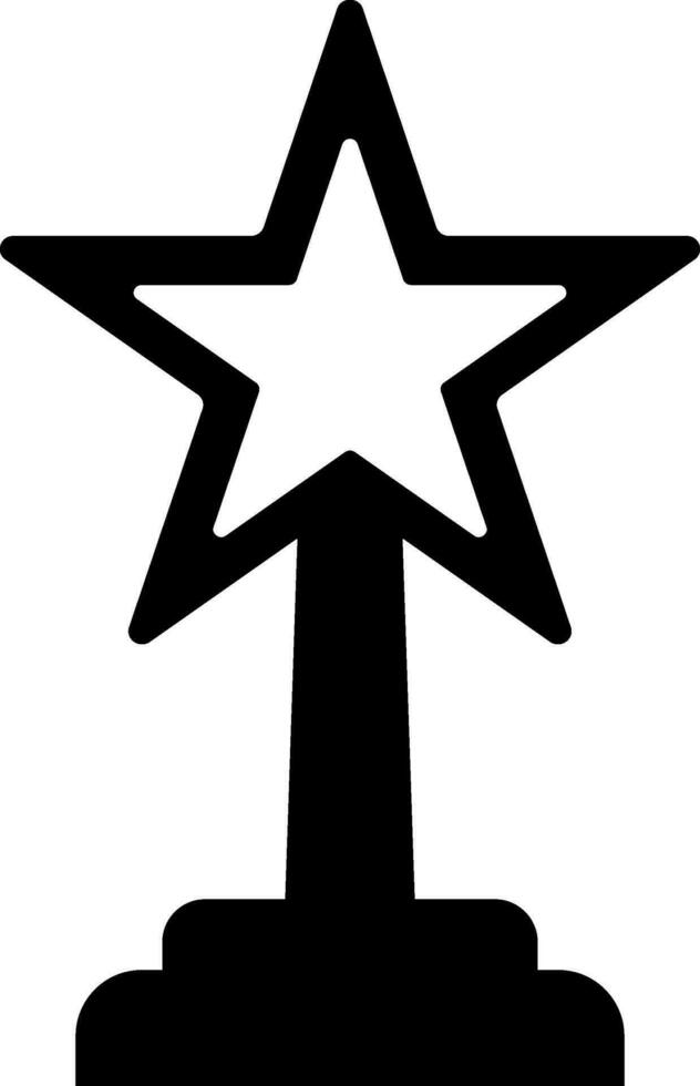 Illustration von vergeben Symbol im schwarz zum Kino. vektor