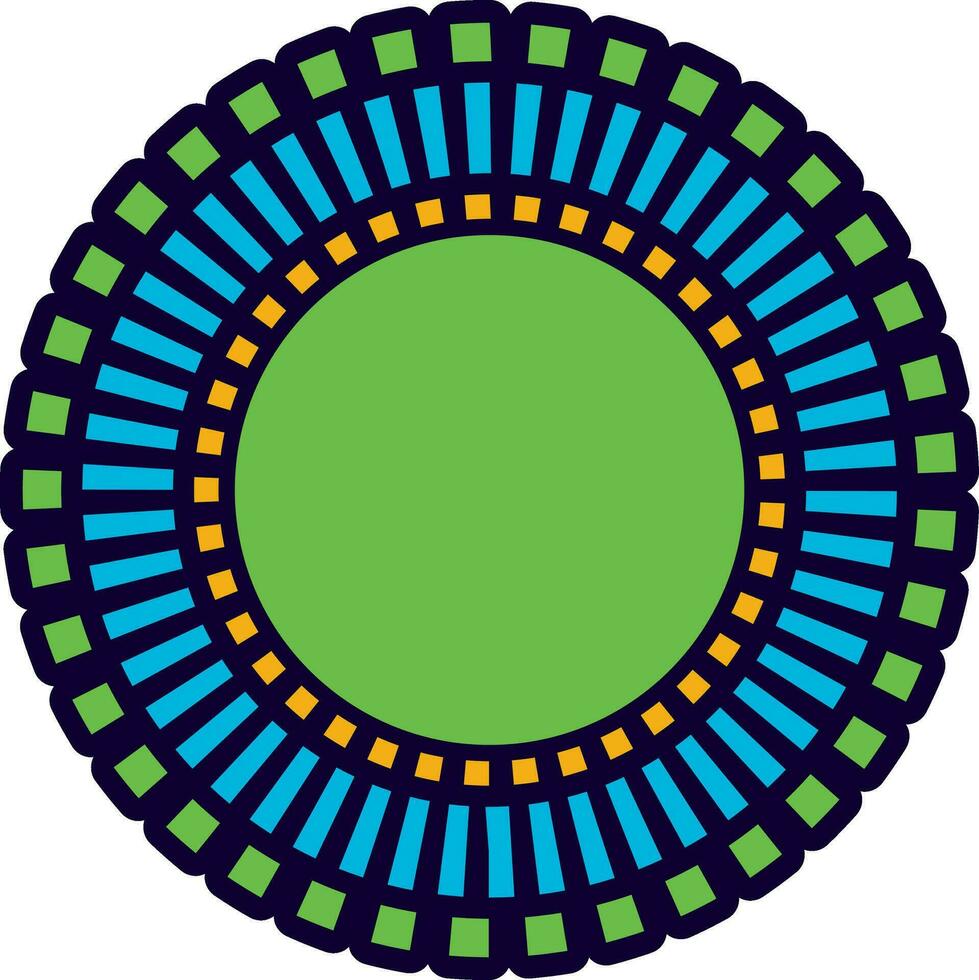 färgrik cirkel element design. vektor