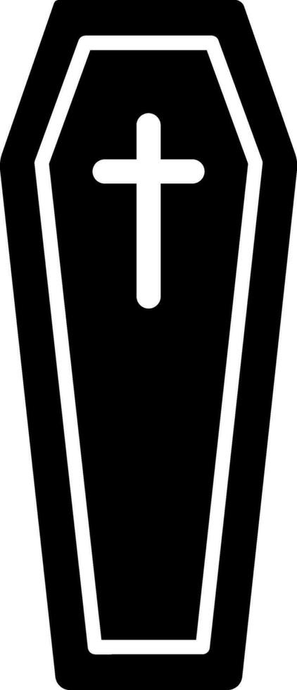 Vektor Illustration von Sarg Symbol.