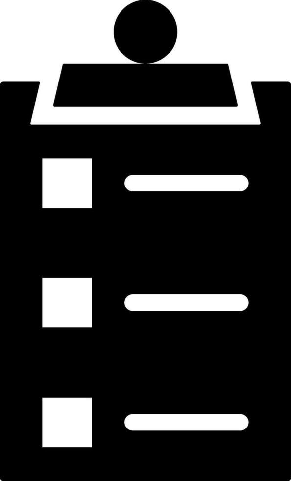 Vektor Illustration von Zwischenablage Symbol.