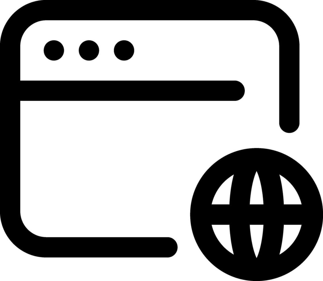 Illustration von weltweit Browser Symbol. vektor