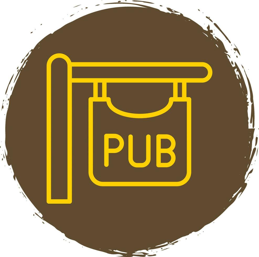 pub tecken vektor ikon design