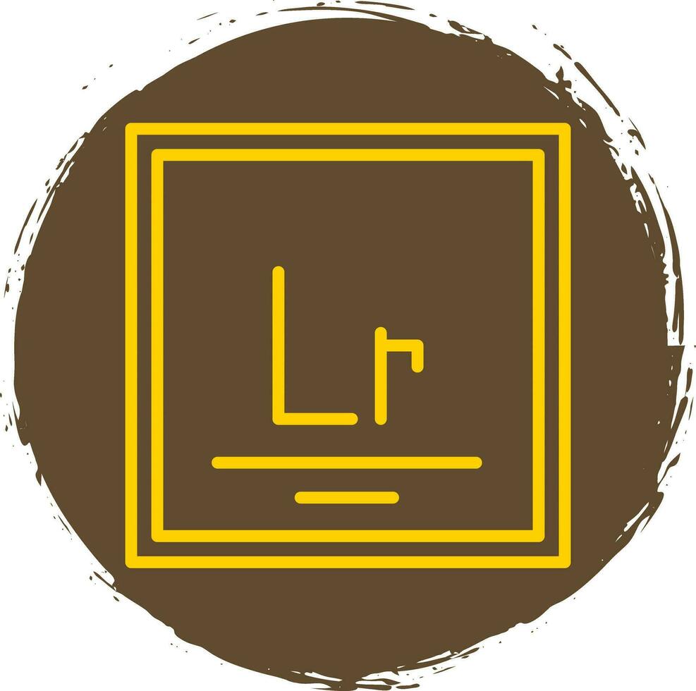 Lawrencium Vektor Symbol Design