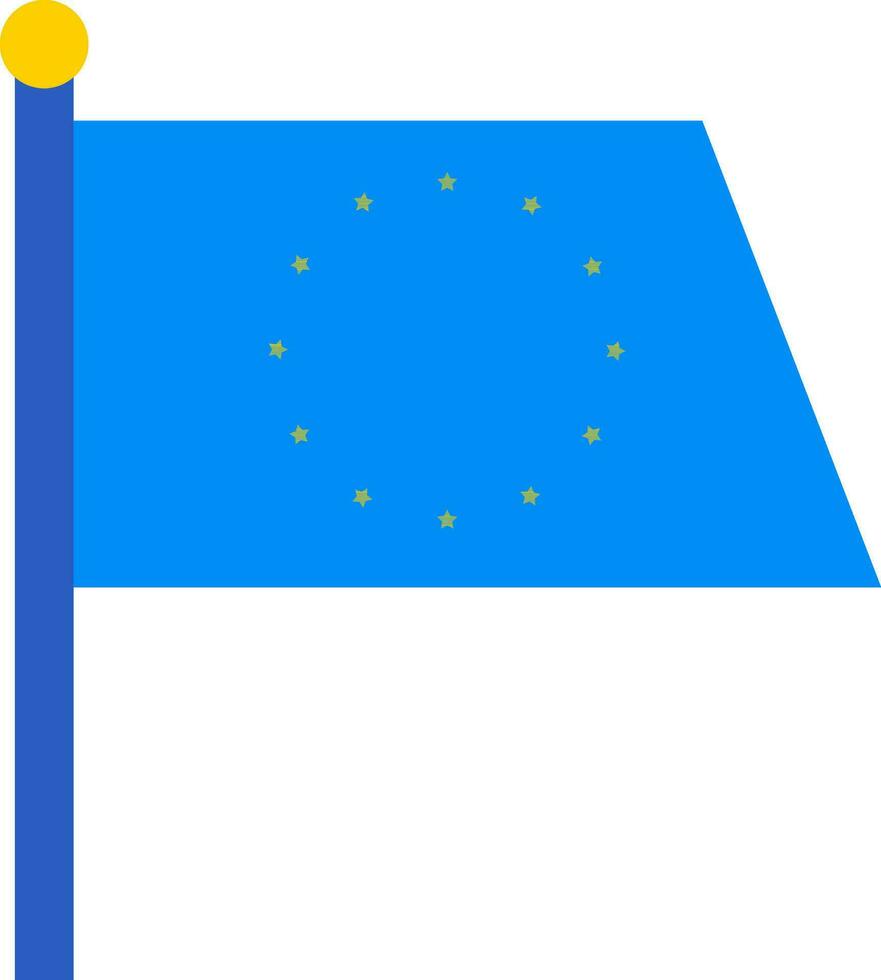 Vektor Illustration von europäisch Flagge.