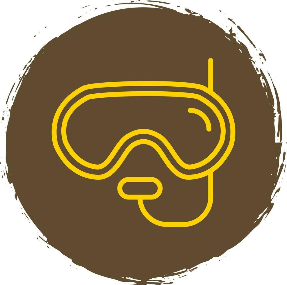 Tauchmasken-Vektor-Icon-Design vektor