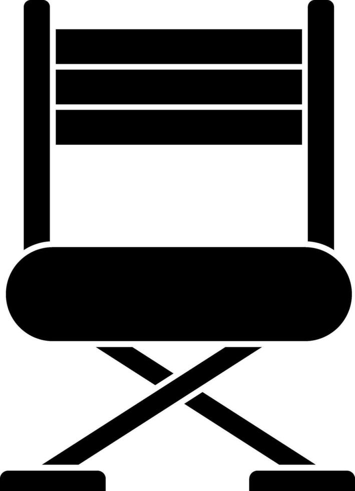 platt stil stol ikon i svart Färg. vektor