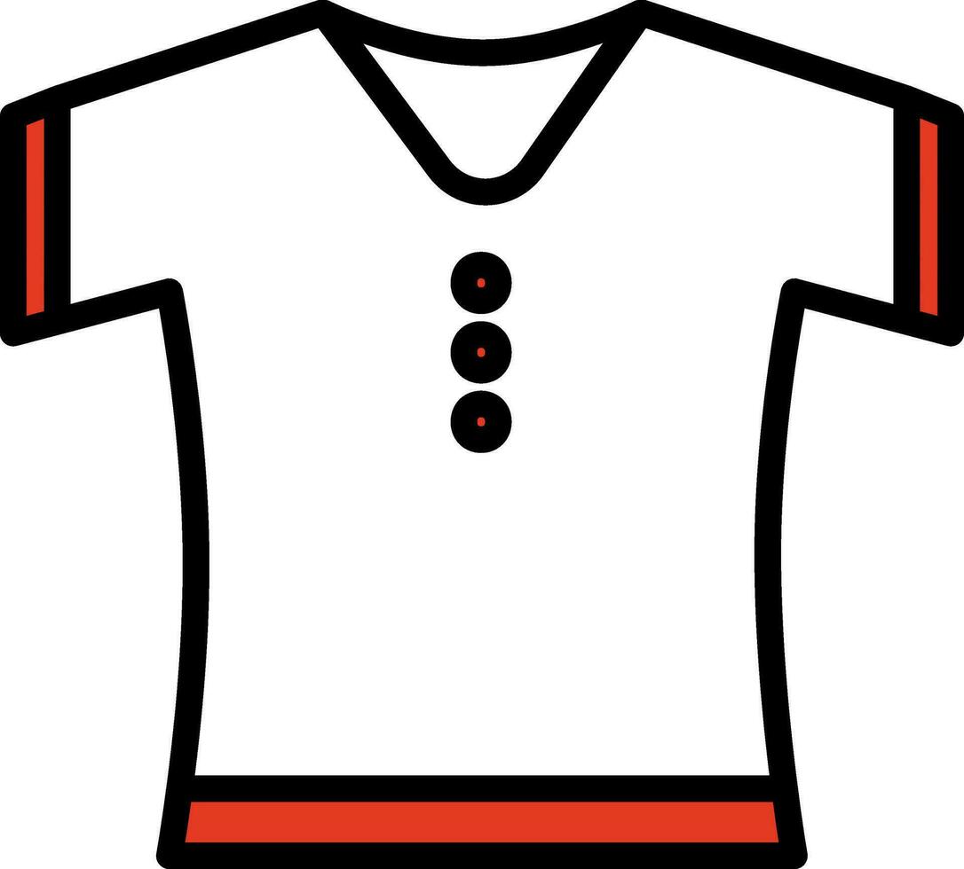 Illustration von T-Shirt Symbol. vektor