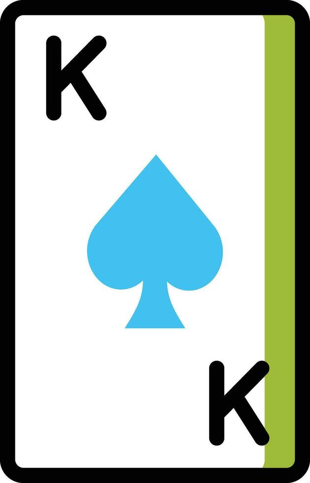 Pokerkarten-Vektorillustration auf einem Hintergrund. Premium-Qualitätssymbole. Vektorsymbole für Konzept und Grafikdesign. vektor