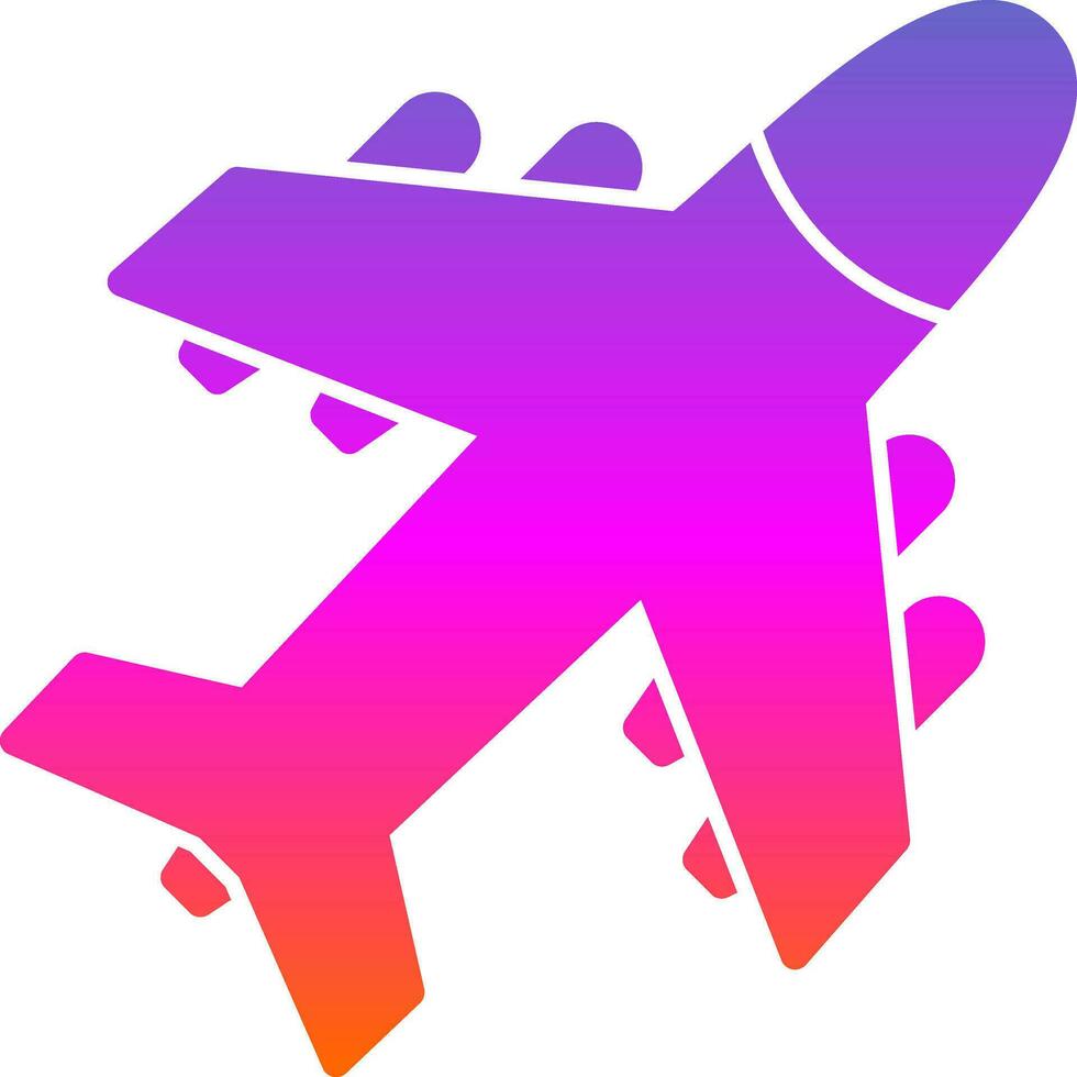 Flug-Vektor-Icon-Design vektor