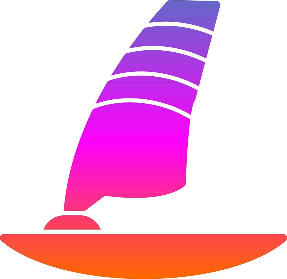 Windsurf-Vektor-Icon-Design vektor