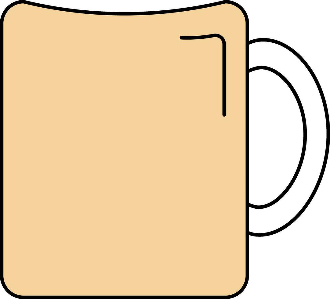 Vektor Illustration von Tasse Symbol im eben Stil.