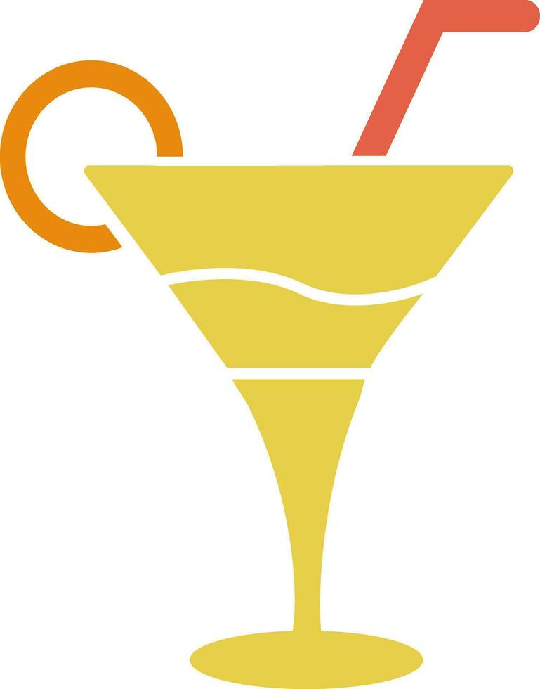 bunt Symbol von Cocktail zum Essen und trinken Konzept. vektor