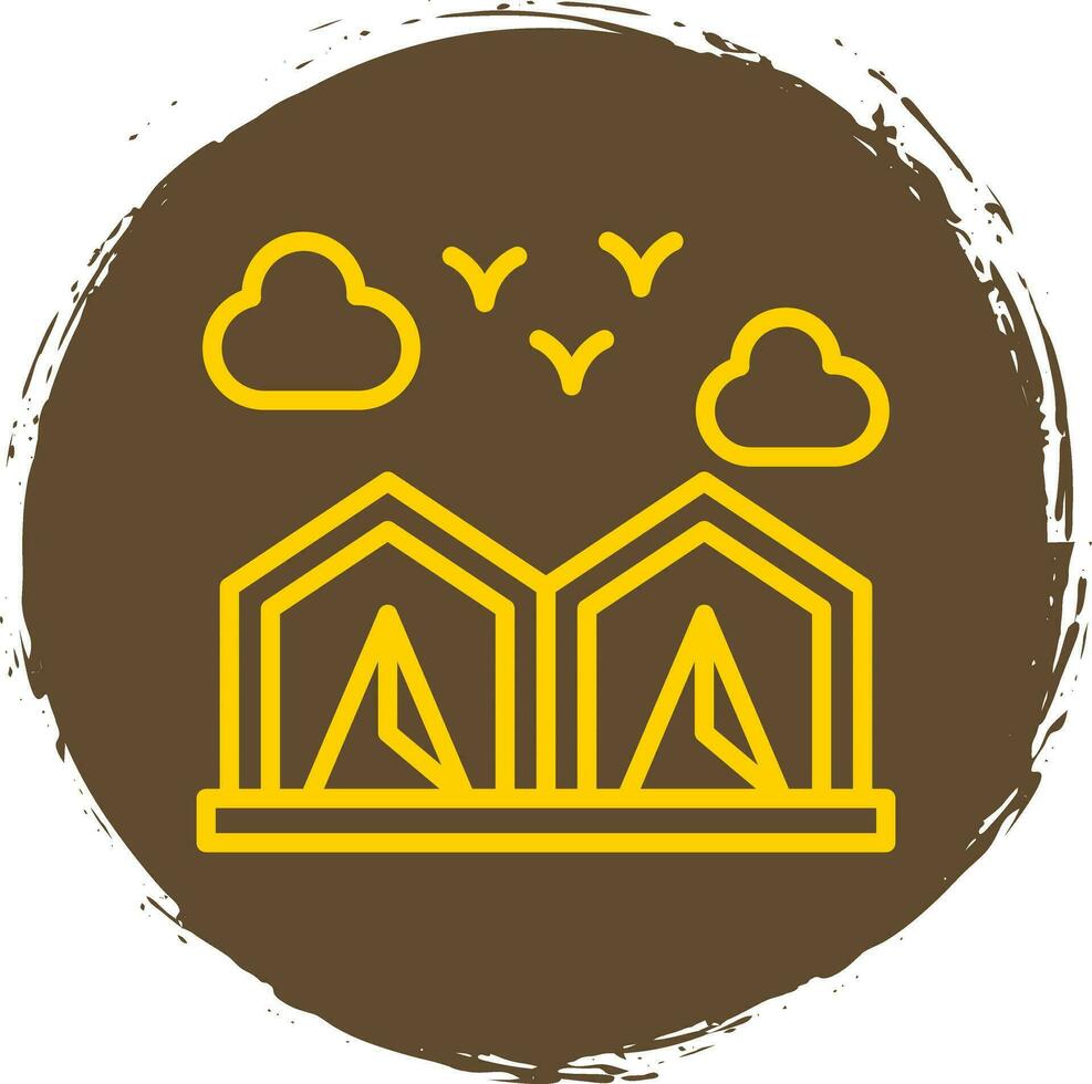 Camping-Vektor-Icon-Design vektor