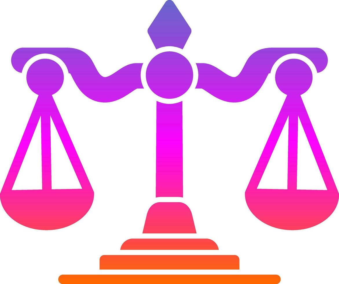 Gerechtigkeitsvektor-Icon-Design vektor