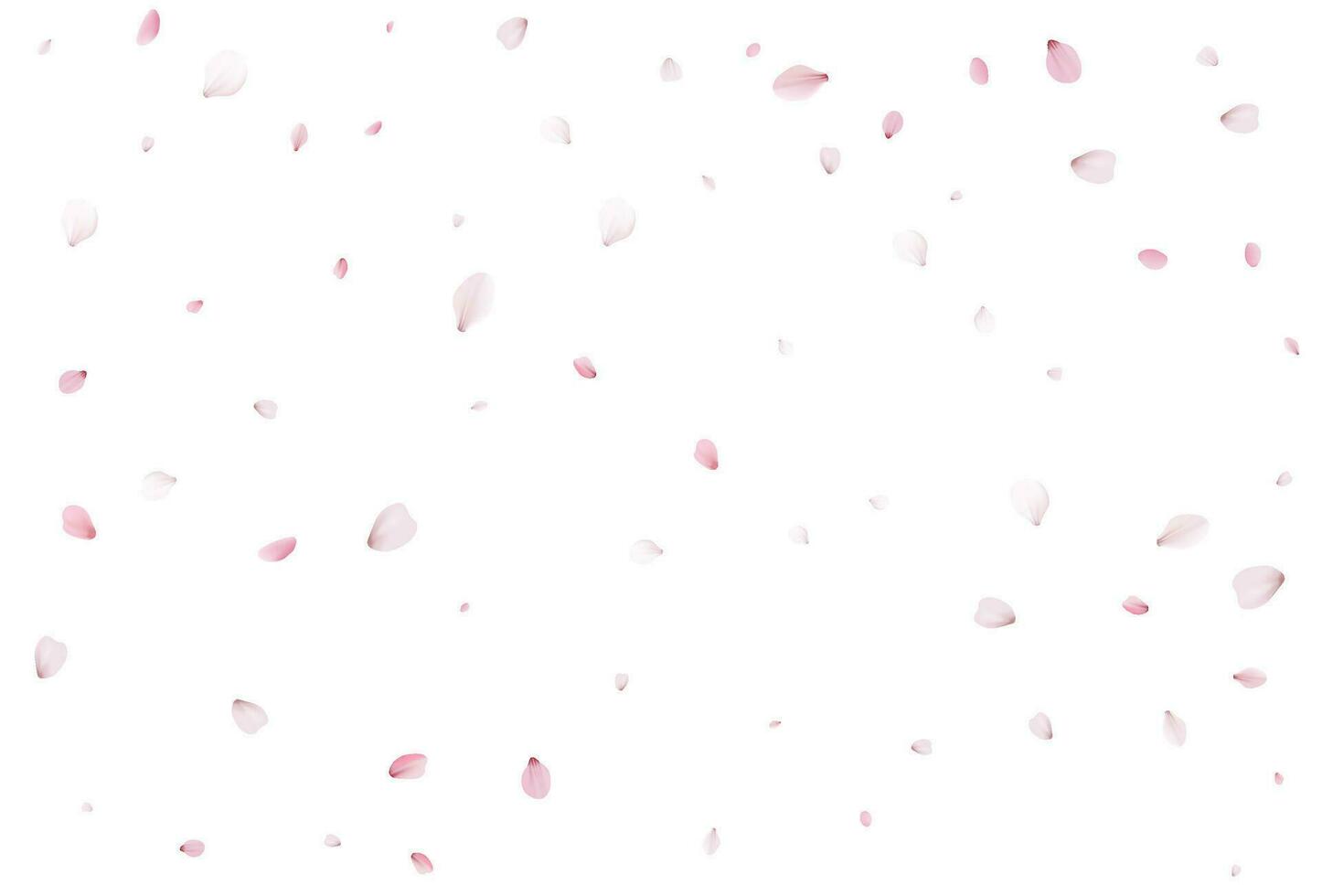 Sakura fliegend Blütenblätter, romantisch Hintergrund. vektor