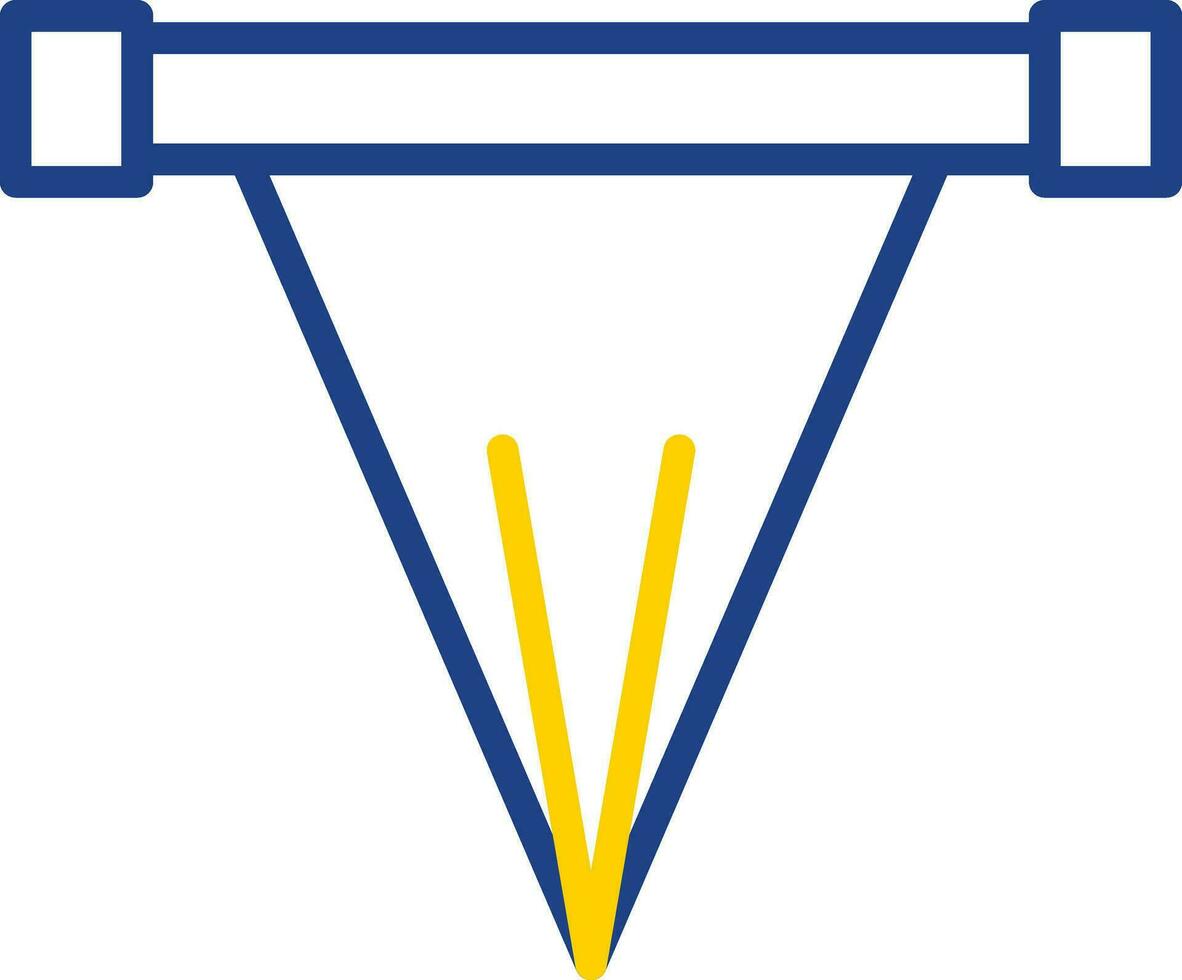 Abseits-Flaggen-Vektor-Icon-Design vektor