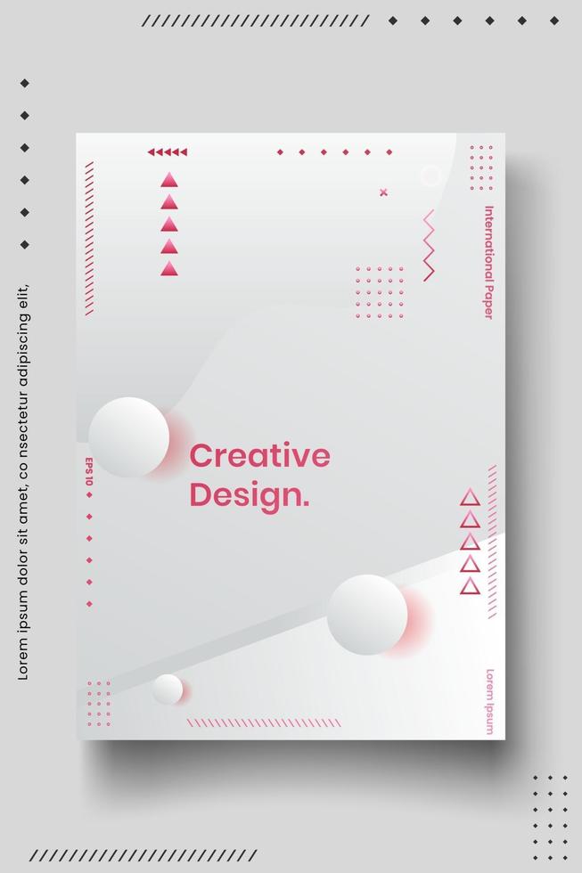 Cover Design Template Set mit abstrakten Linien modernen unterschiedlichen Farbverlauf Stil auf Hintergrund vektor