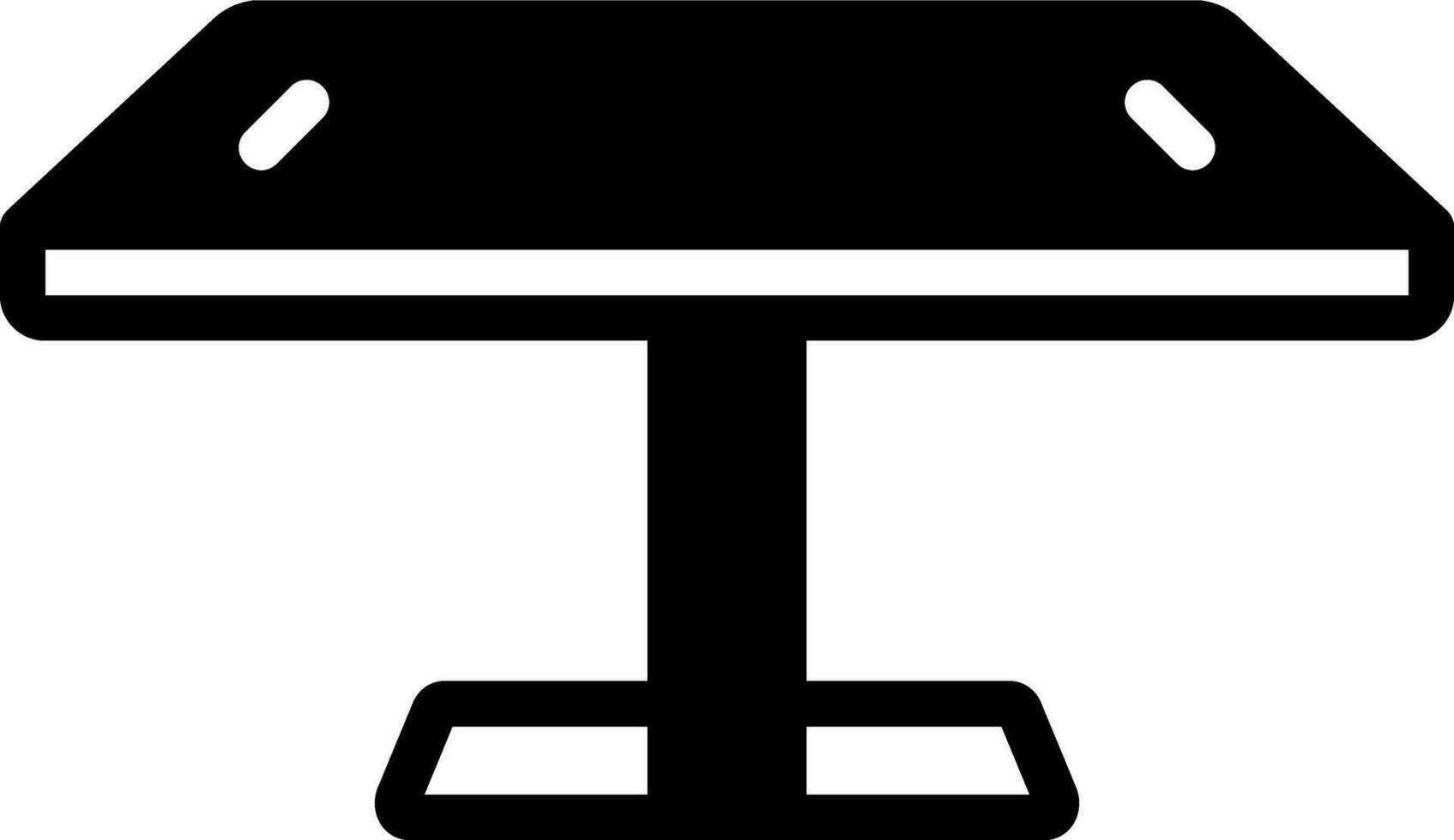fast ikon för digital tabell vektor