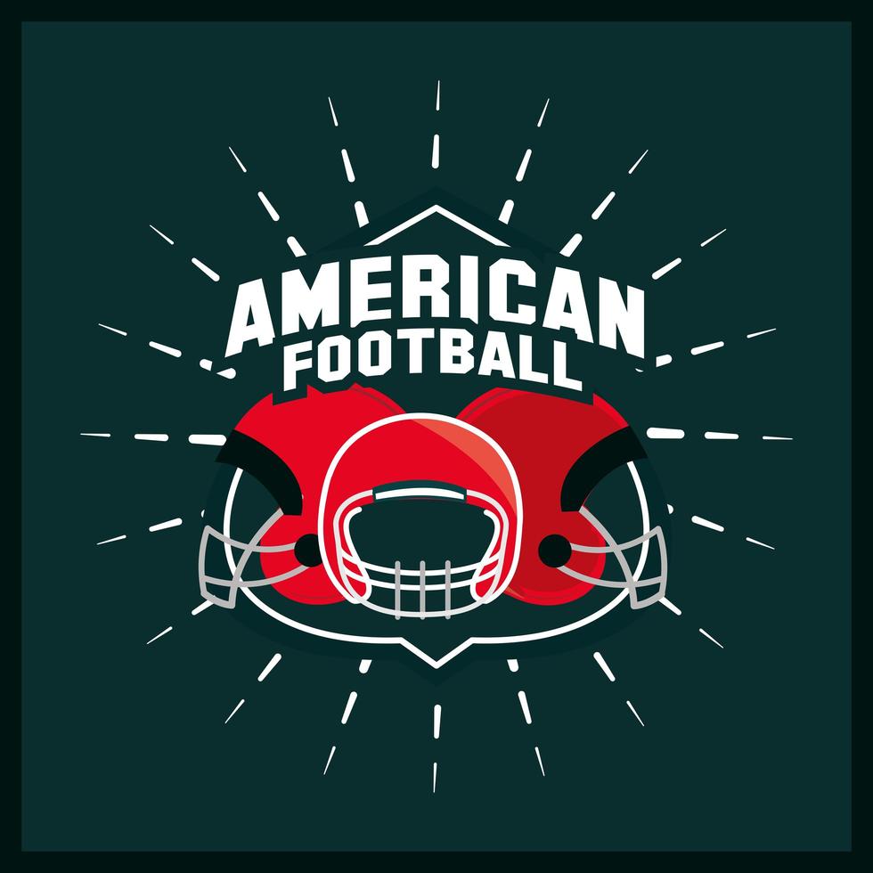 American Football Helme vektor