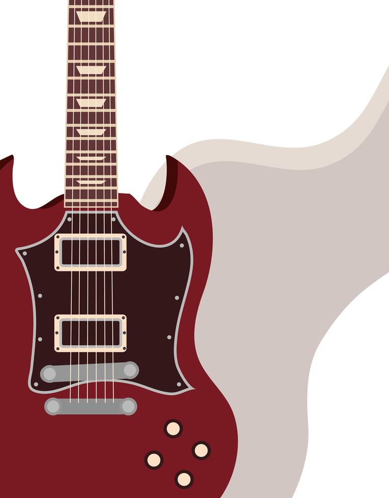 elektrisk gitarr vektor ikon på abstrakt bakgrund
