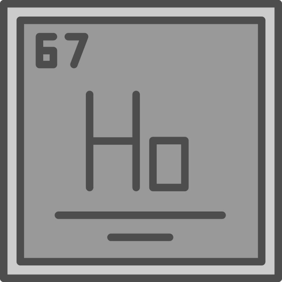 Holmium Vektor Symbol Design