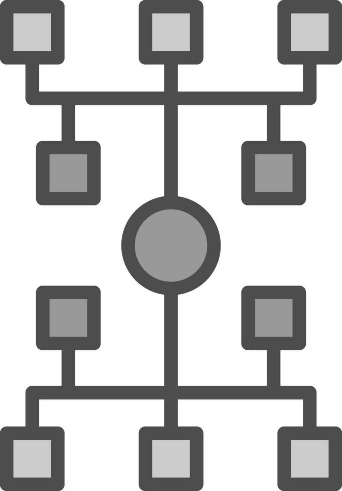 Algorithmus-Vektor-Icon-Design vektor