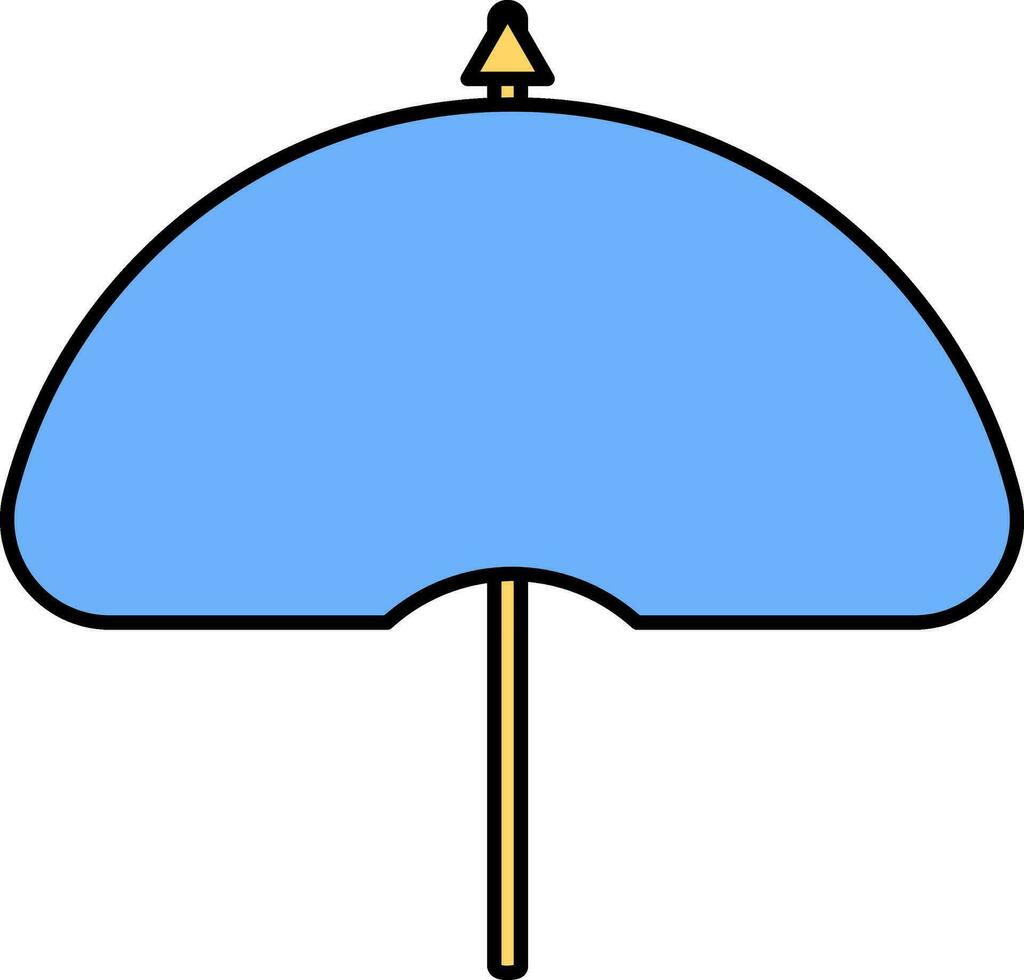 isolerat illustration av paraply. vektor