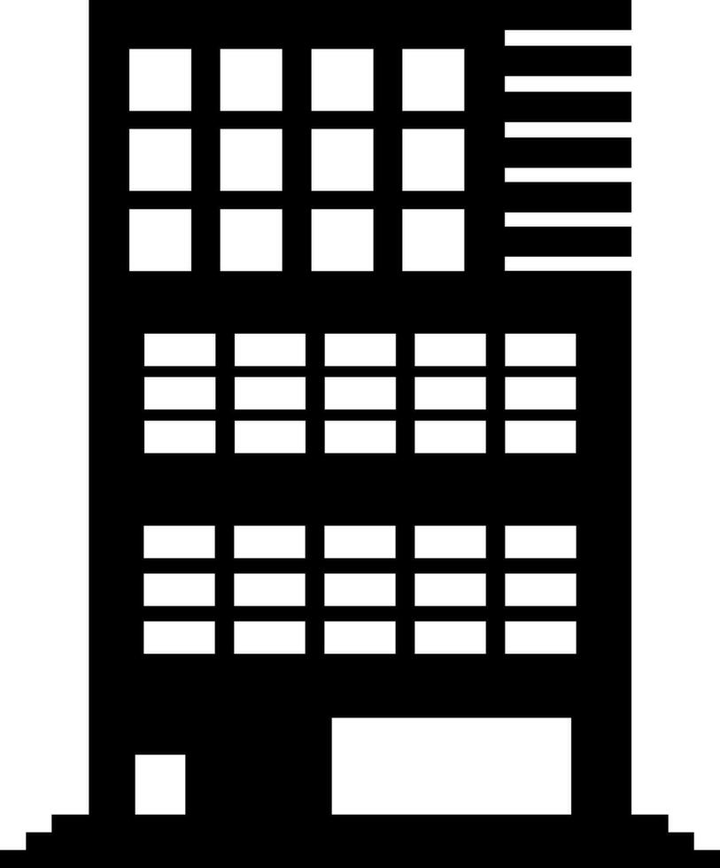 platt stil illustration av byggnad. vektor
