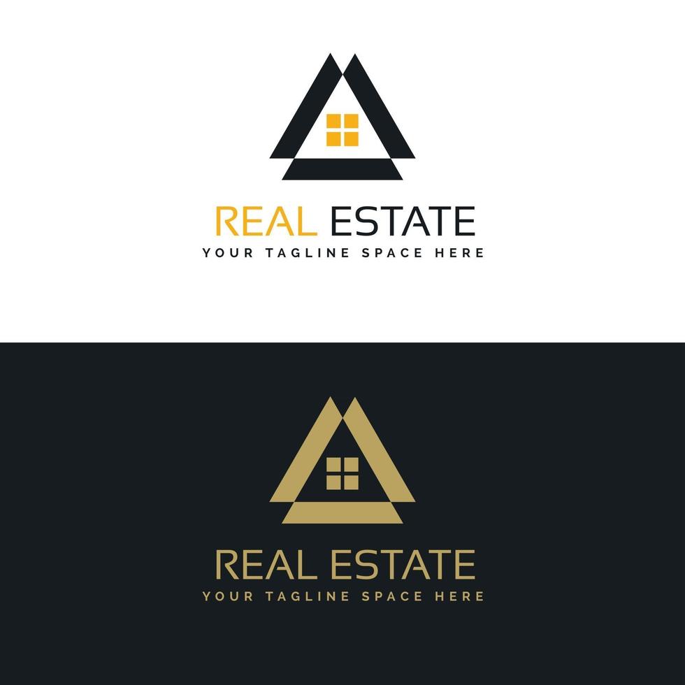 Logo-Design der Immobilien-Unternehmenszentrale vektor