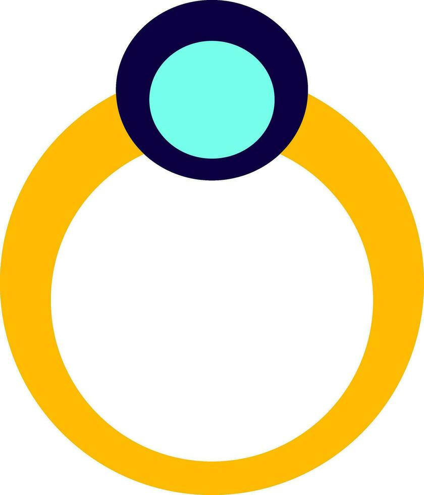 Illustration von Ring Symbol zum Luxus Konzept. vektor