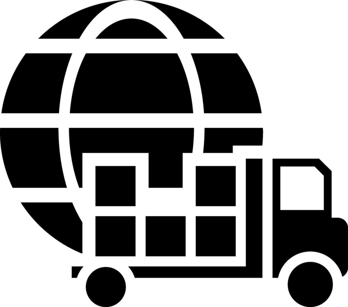 internationell transport leverans service ikon. vektor