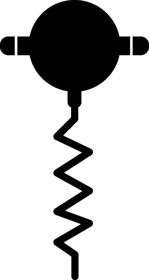 isolerat ikon av en korkskruv. vektor