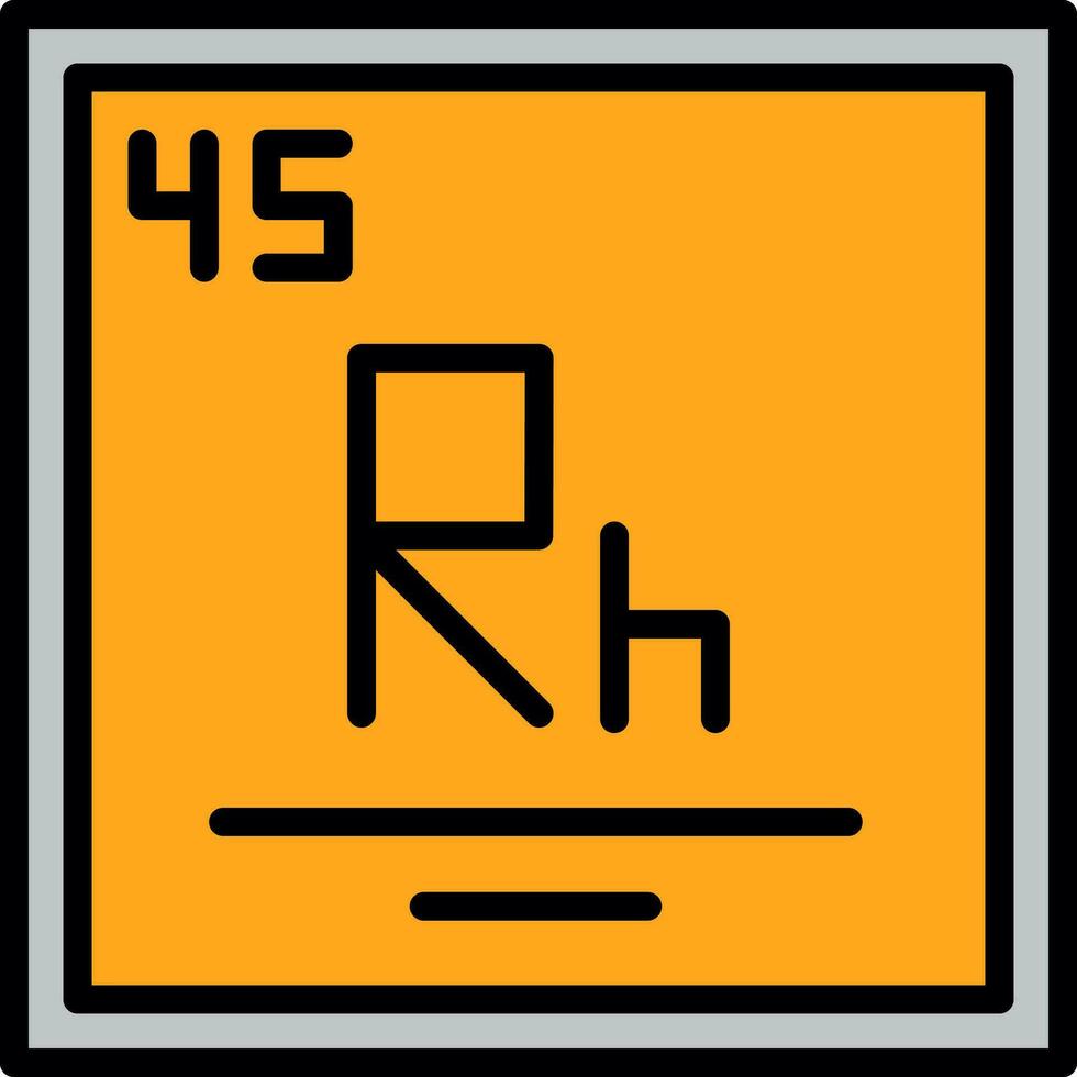 Rhodium Vektor Symbol Design