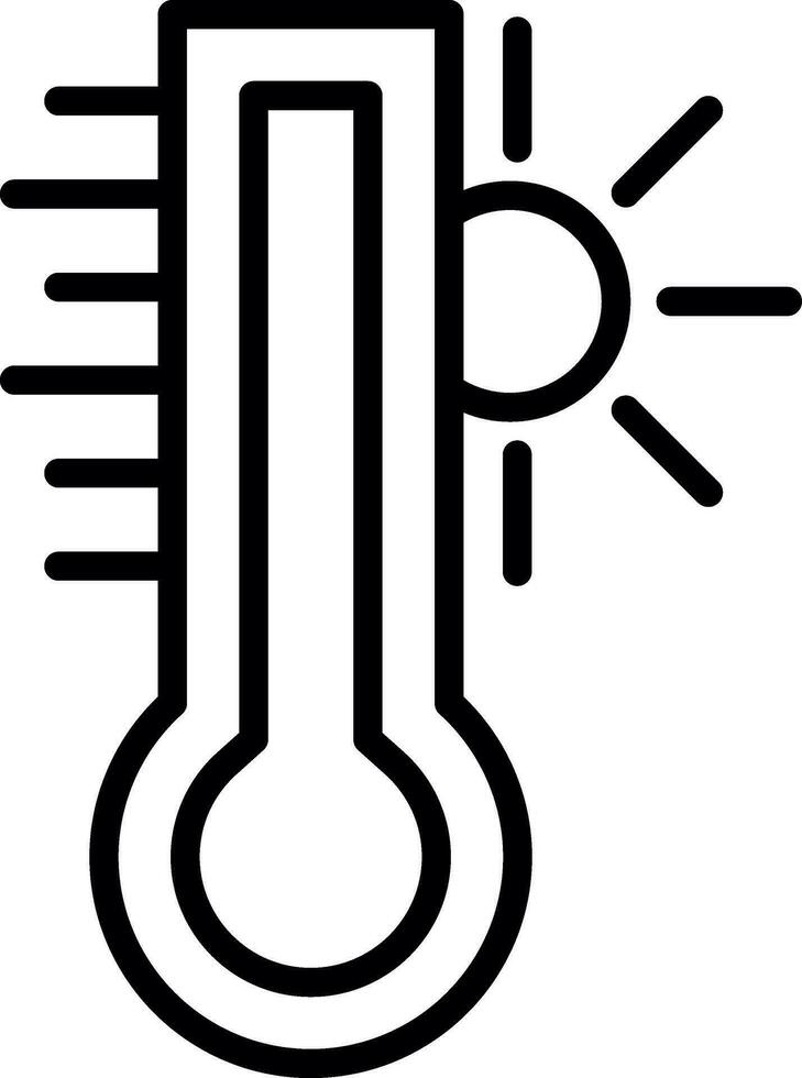 heiß Temperatur Vektor Symbol Design