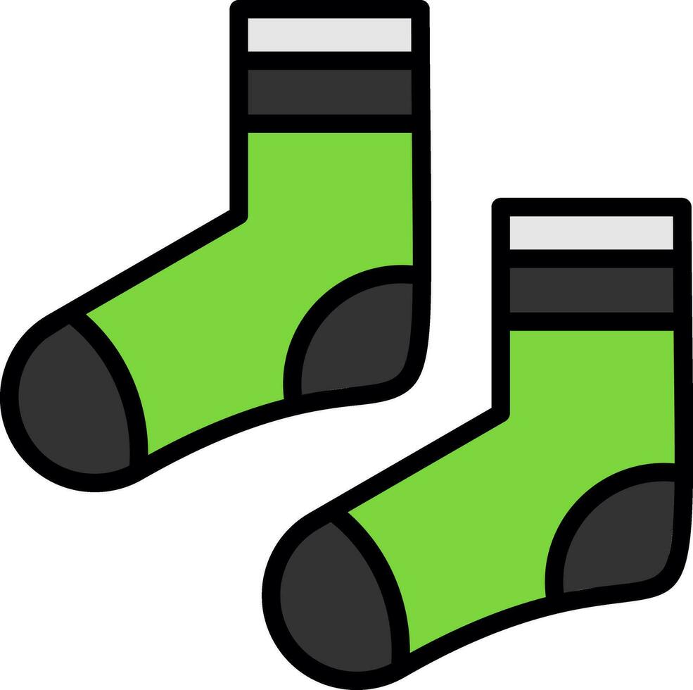 Socken-Vektor-Icon-Design vektor