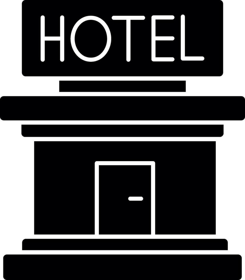 Hotel-Vektor-Icon-Design vektor