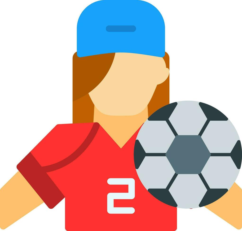 Fußballspieler-Vektor-Icon-Design vektor