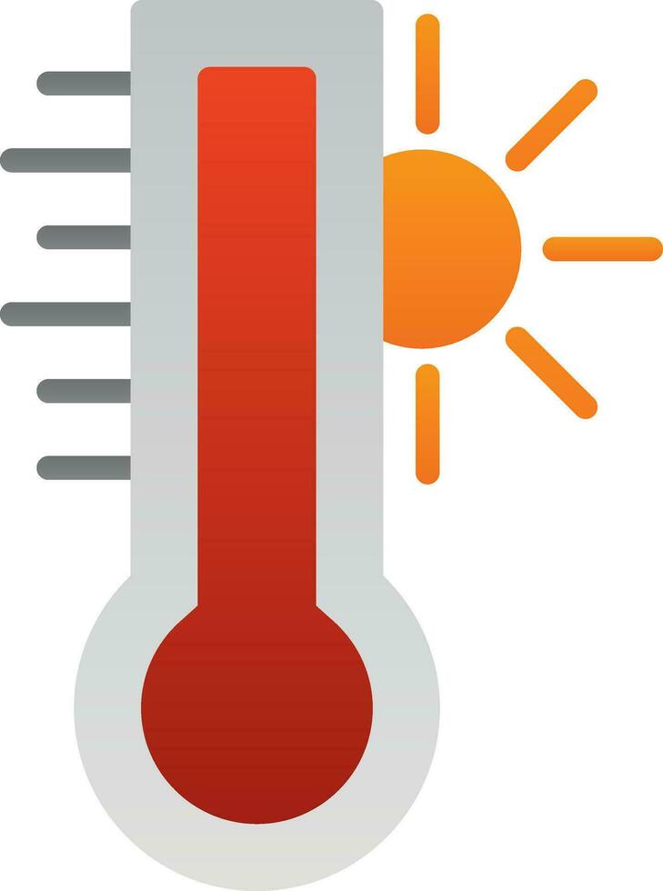 heiß Temperatur Vektor Symbol Design
