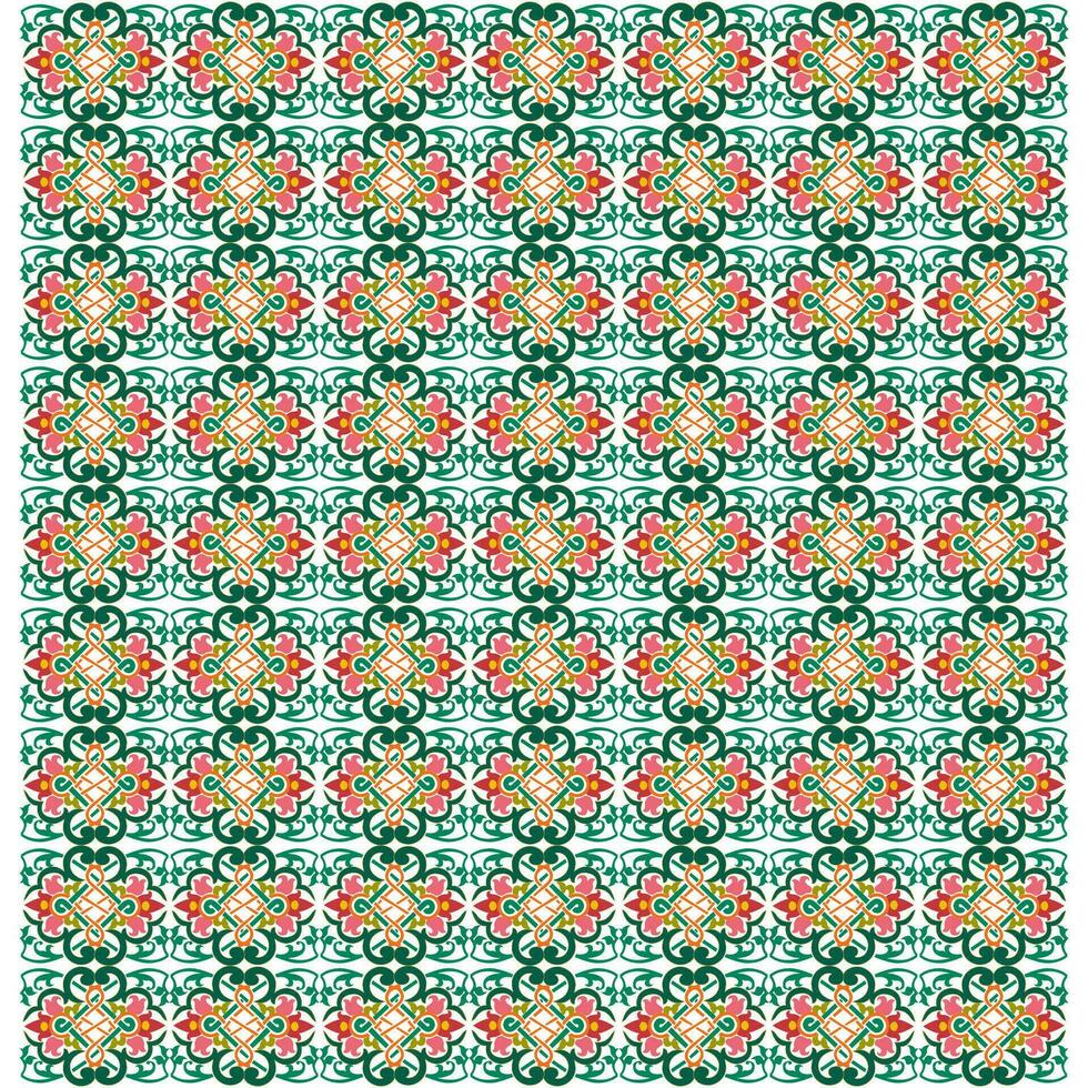 Muster geformt Hintergrund mit klassisch Blumen- Ornament vektor