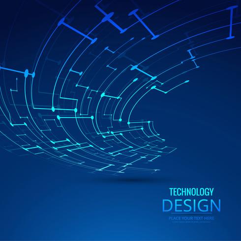 Abstrakte Technologiehintergrund-Designillustration vektor