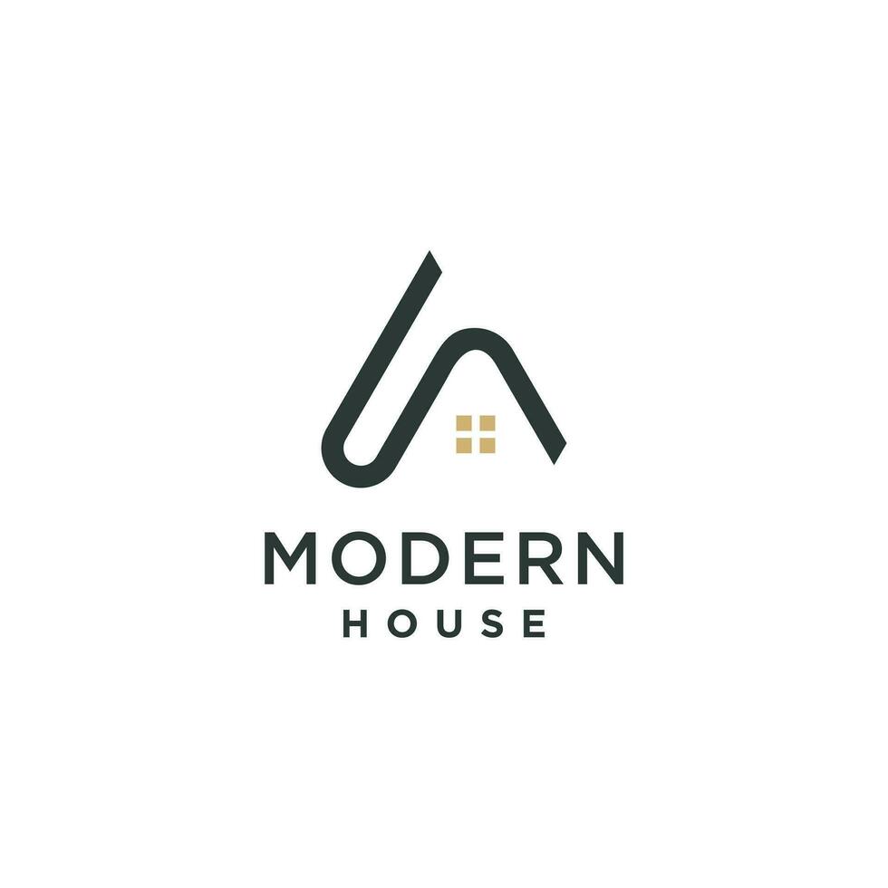 modern Haus Logo Vektor mit modern Idee Konzept