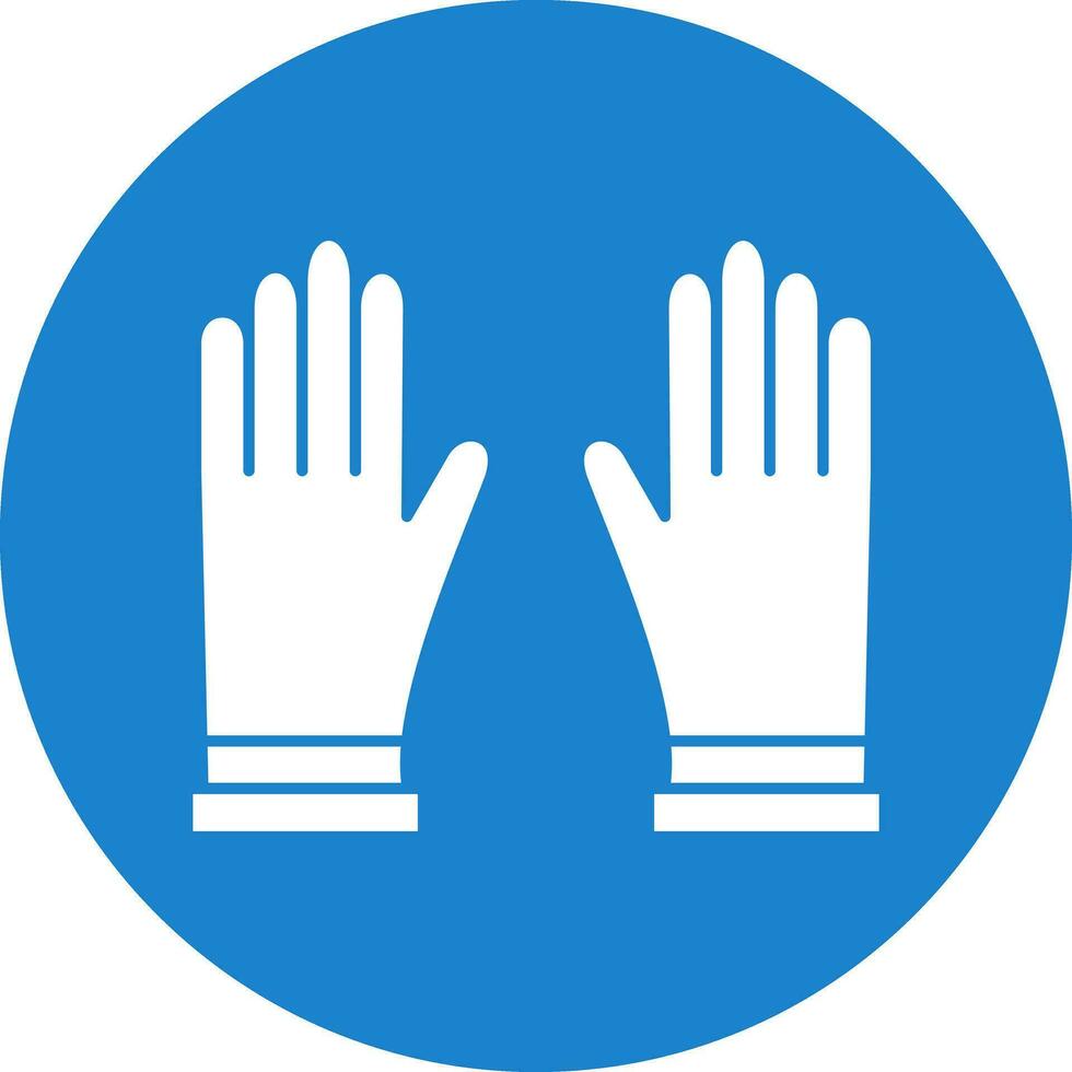 Handschuhe-Vektor-Icon-Design vektor