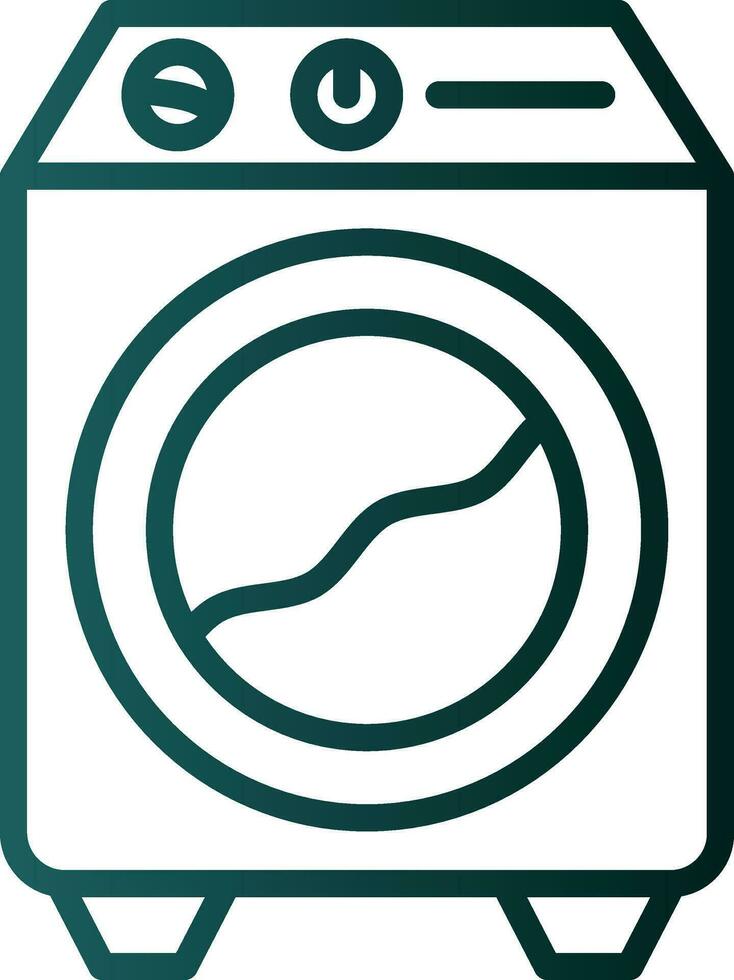 Waschmaschine-Vektor-Icon-Design vektor