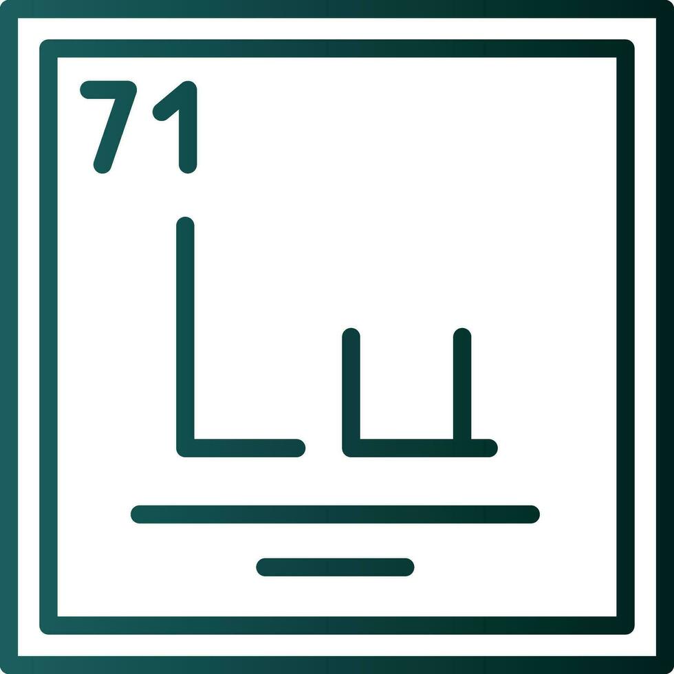 Lutetium Vektor Symbol Design