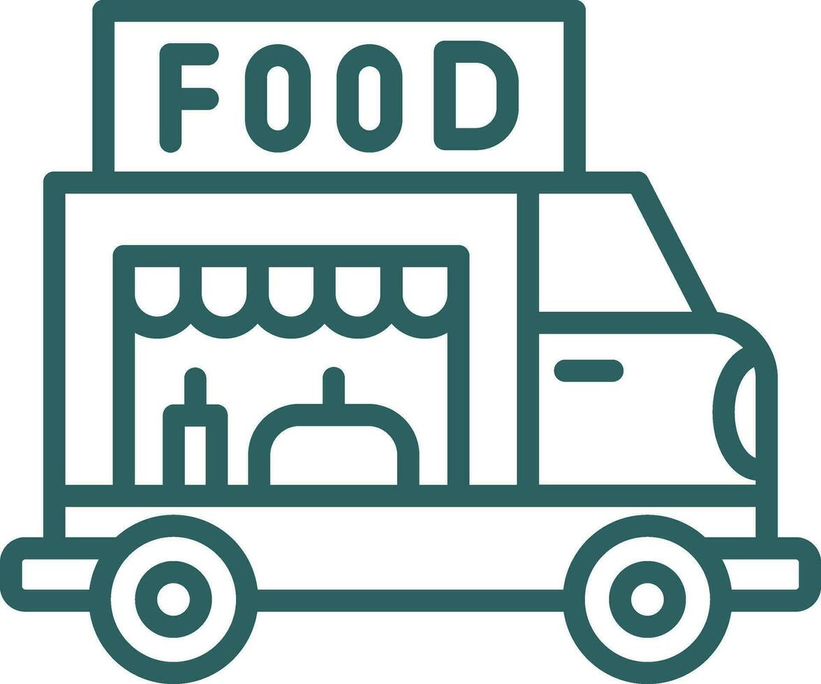 Food-Truck-Vektor-Icon-Design vektor