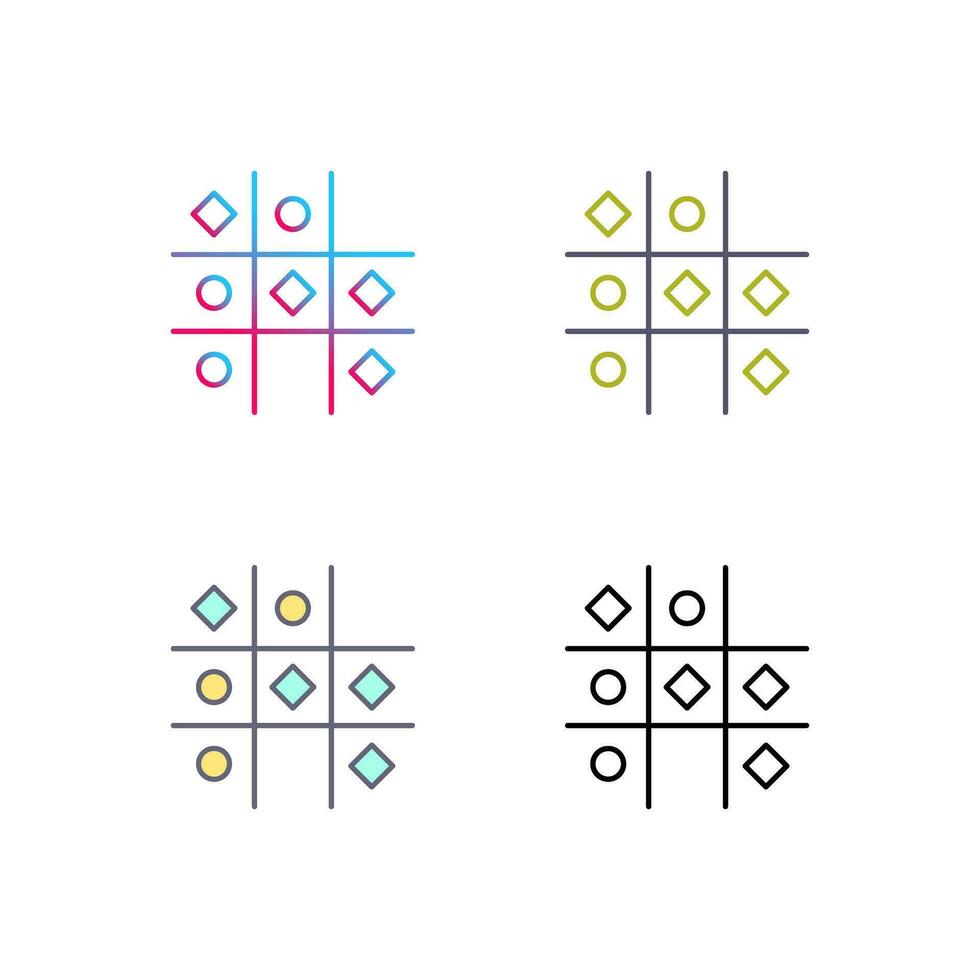 Tic Tac Toe-Vektorsymbol vektor