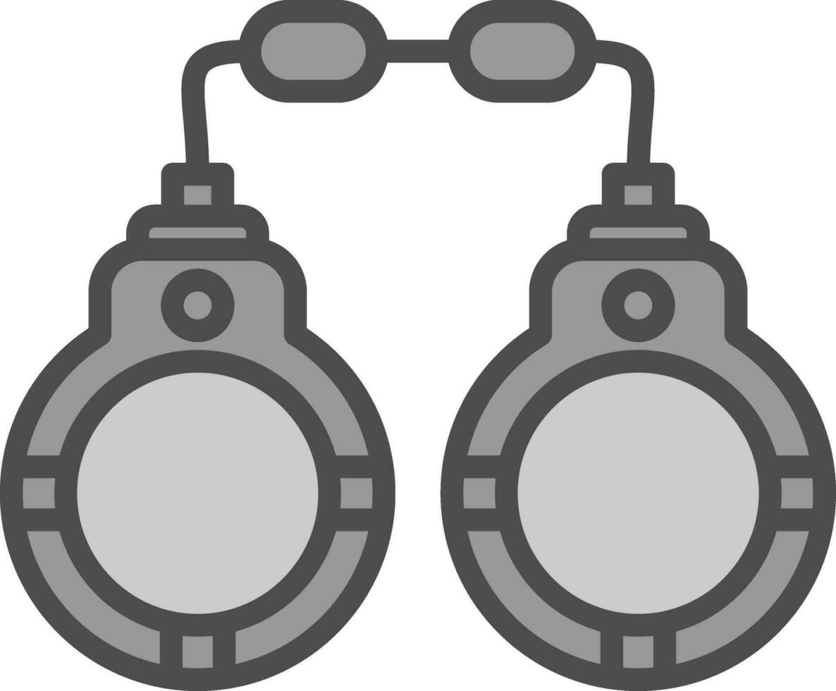 Handschellen-Vektor-Icon-Design vektor
