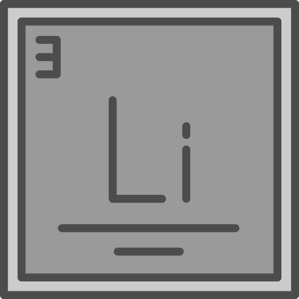 litium vektor ikon design
