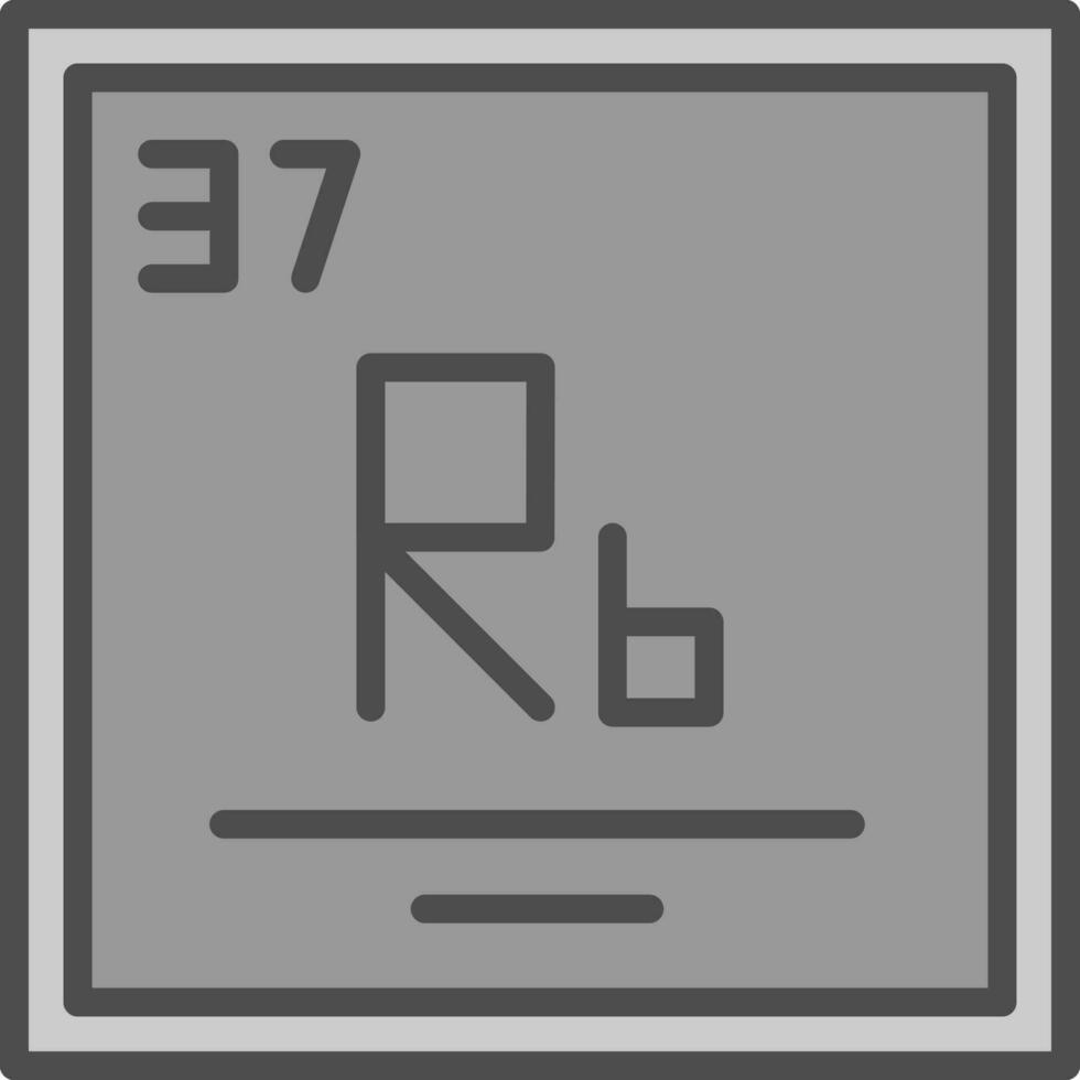 Rubidium Vektor Symbol Design
