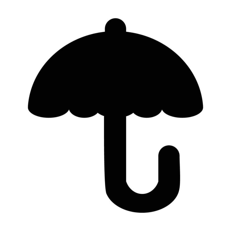 Silhouette Regenschirm eben Symbol. Regen Schutz unterzeichnen. Graph Symbol zum Ihre Netz Seite? ˅ Design, Logo, Anwendung, ui. Vektor Illustration, Folge10. Symbol von Schutz oder Sicherheit